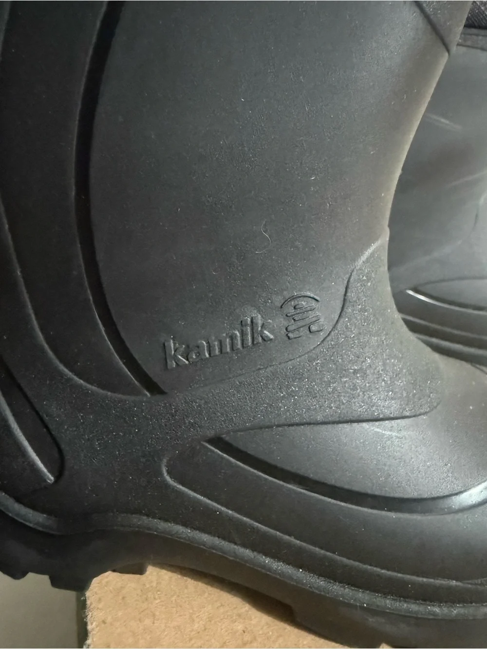 Kamik Black Kids' Waterproof Snow Boots with Toggle Cuff